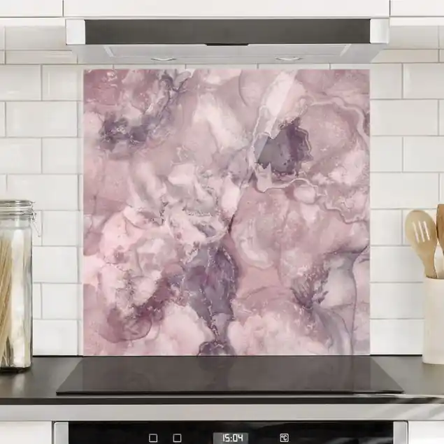 Echt Farbexperimente Marmor Violett Spritzschutz