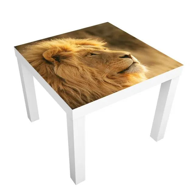 Löwenkönig Möbelfolie für IKEA Lack Tisch 55 x 55 cm Kostenloser Rückversand