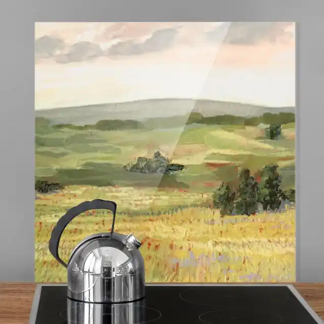 Preisknaller Wiese am Morgen I Spritzschutz