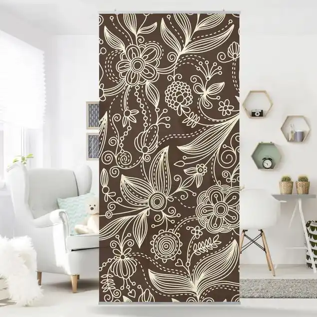 Art Nouveau Monochrome Raumteiler Meistverkauft