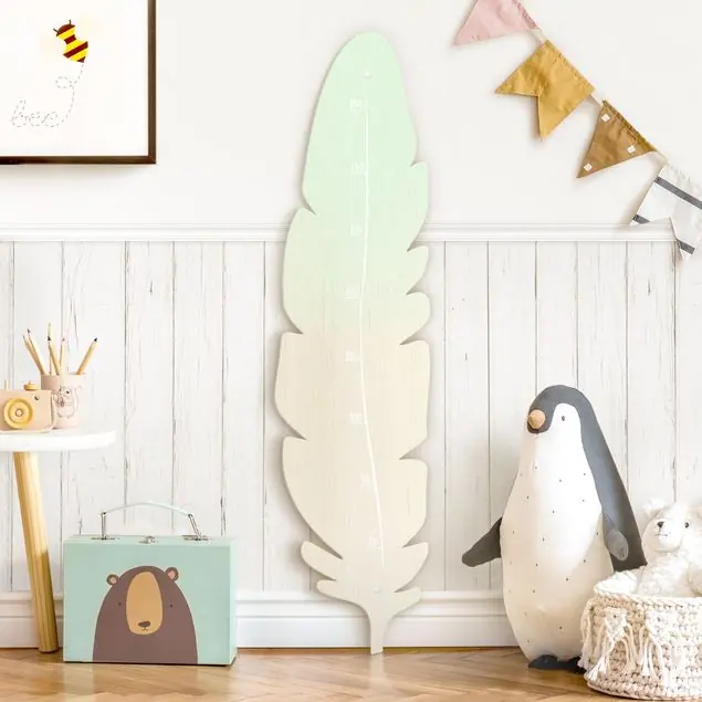 Feder Mint Kindermesslatte Holz Mega-Angebot