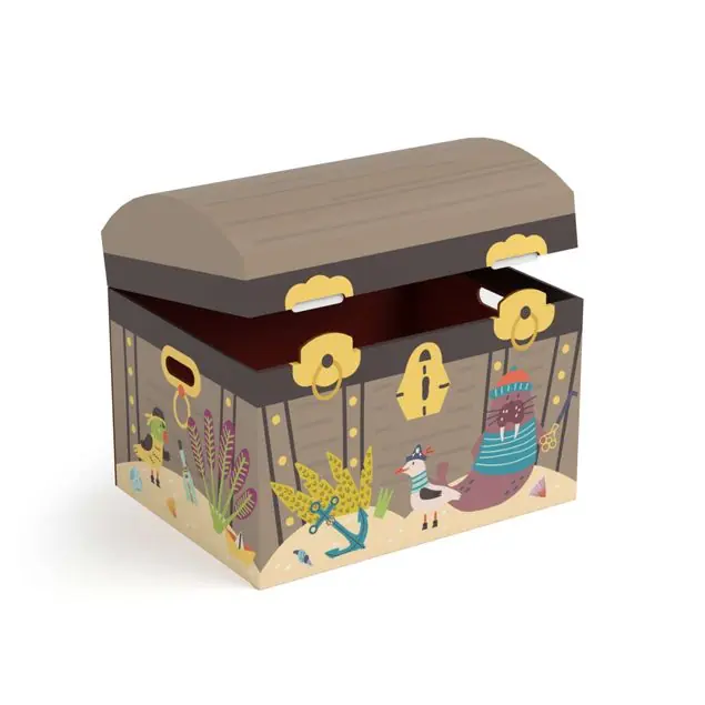 Top-Preis Piratenkiste FOLDZILLA Schatztruhe Pappe
