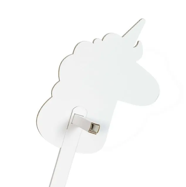 Einhorn weiß zum Bemalen/Bekleben FOLDZILLA Steckenpferd Knallerangebot