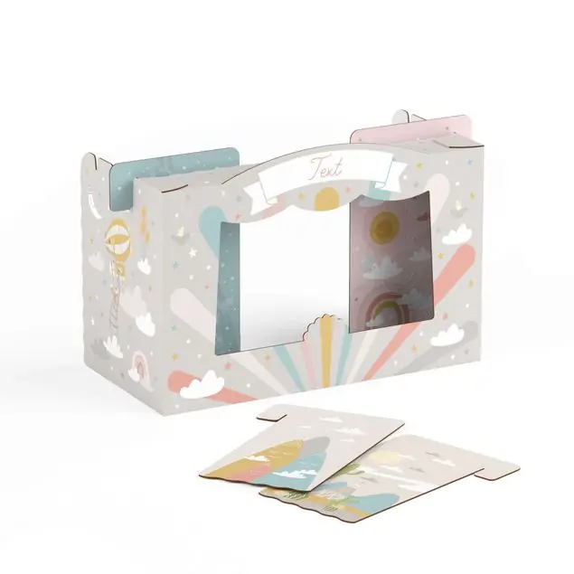 Miniregenbogen Wunschtext FOLDZILLA Tisch Puppentheater Schneller Versand