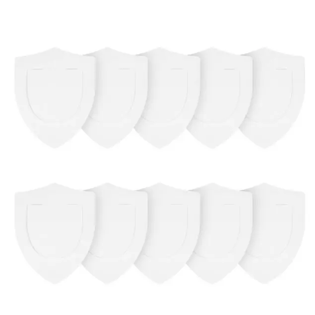 Schilder 10er Set Wappen weiß zum bemalen / bekleben Kostüm Solange Der Vorrat Reicht