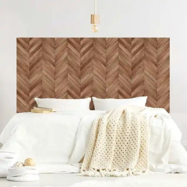 Sonderangebot Holz Fischgräten Muster Kopfteil Bett