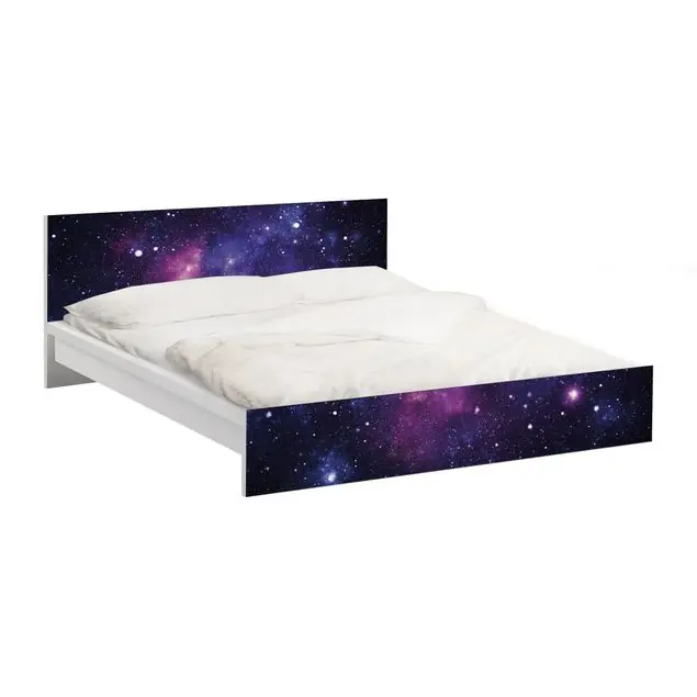 Galaxie Möbelfolie für IKEA Malm Bett 140 cm Breite Preiswert