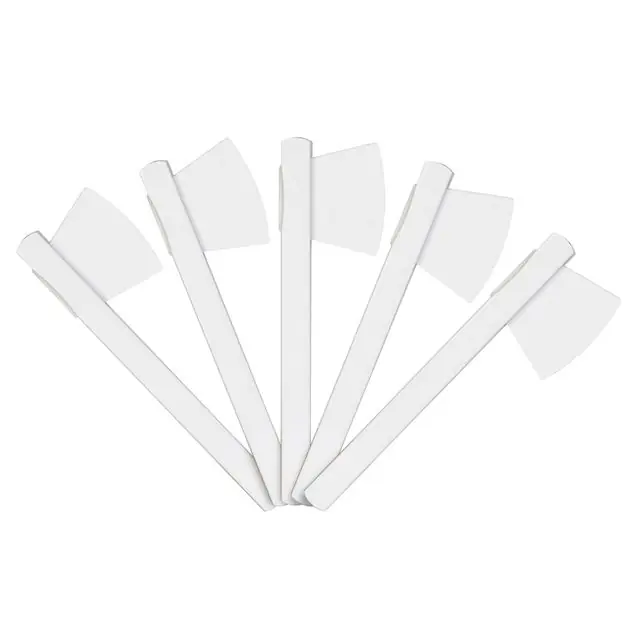 Mega-Angebot Wikinger Axt 5er Set weiß zum Bemalen/Bekleben Kostüm