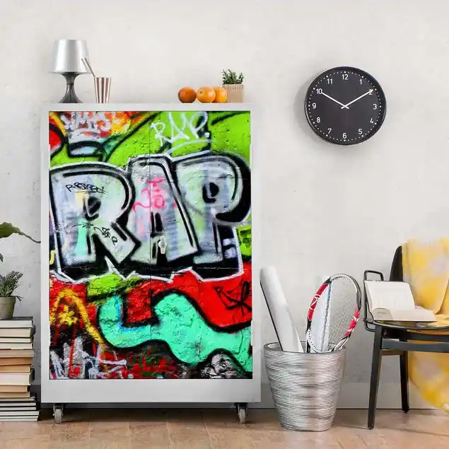 Nur Für Kurze Zeit Graffiti Wall Klebefolie