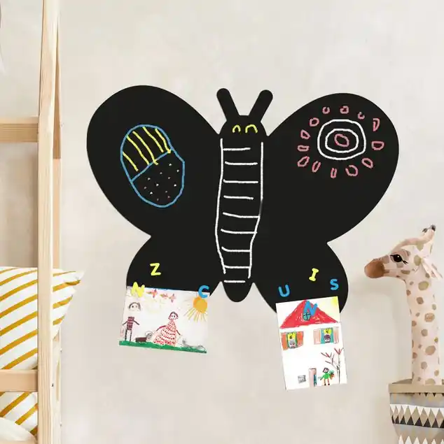 Letzte Chance Schmetterling Form Tafelfolie magnetisch