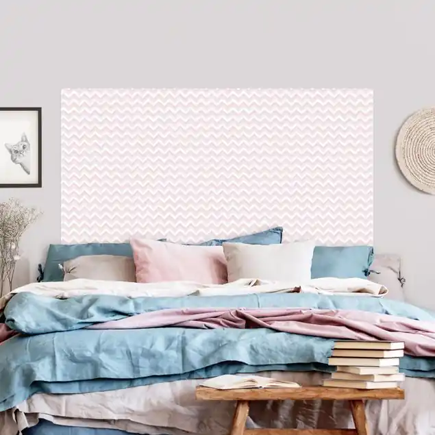 Versand Am Gleichen Tag No.YK37 ZickZack Muster Rosa Kopfteil Bett