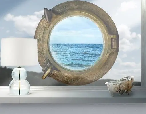 Auf hoher See Fensteraufkleber Nur Für Kurze Zeit
