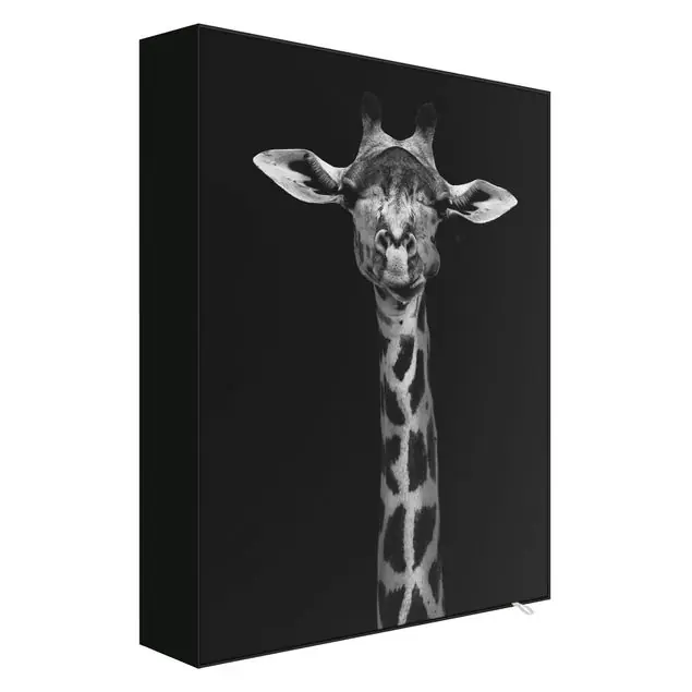 Heißes Angebot Dunkles Giraffen Portrait Akustik-Wechselbild
