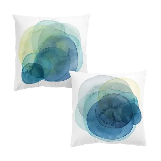 Jetzt Kaufen Urknall - blau grün Duo Dekokissen – Canvas