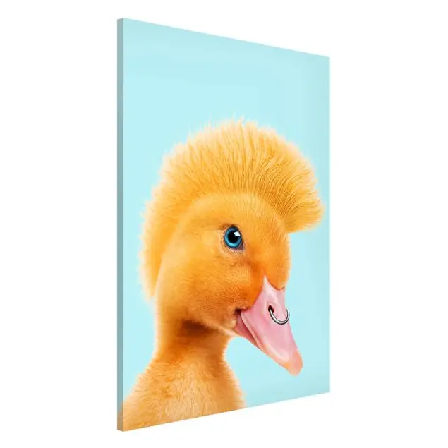 Nur Für Kurze Zeit Küken mit Piercing Magnettafel - Hochformat 2:3