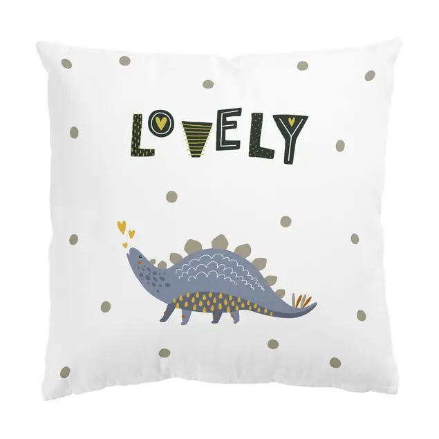 Dino Liebe - Lovely Dekokissen – Canvas Nur Für Kurze Zeit
