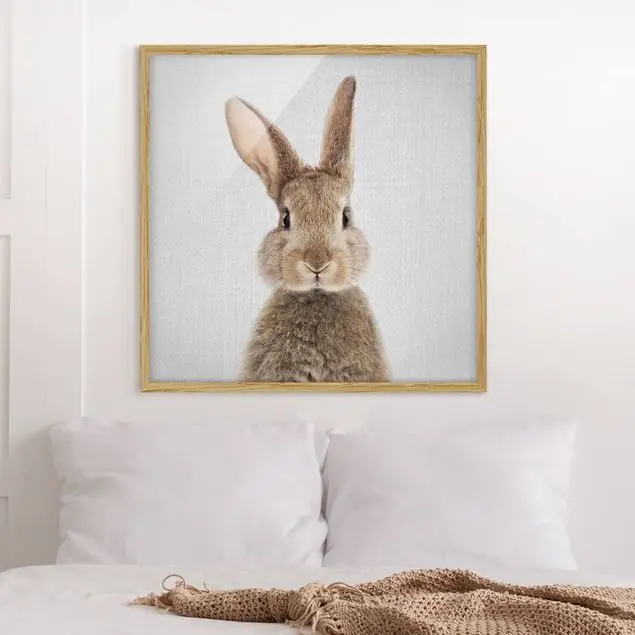 Hase Hilbert Bild mit Rahmen Finale Aktion