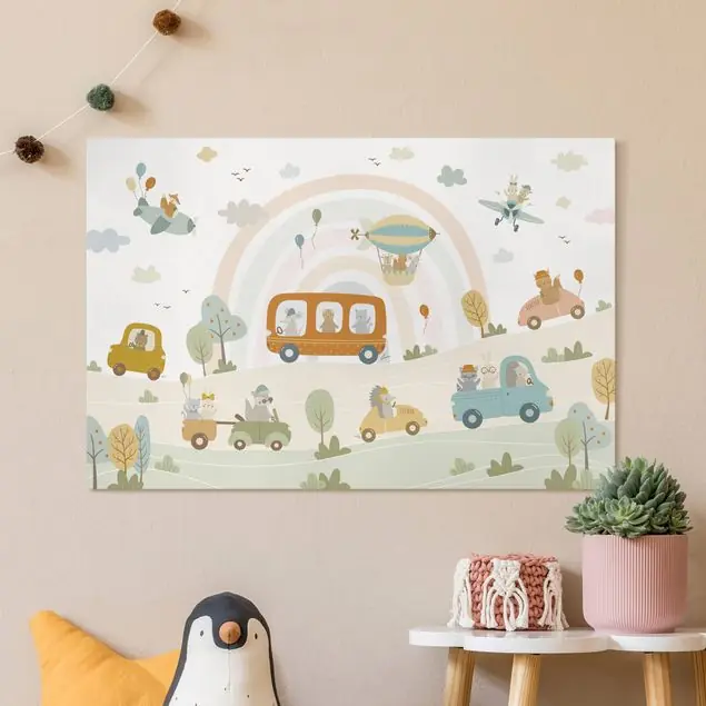 Tierischer Verkehr Leinwandbild – Canvas Solange Der Vorrat Reicht