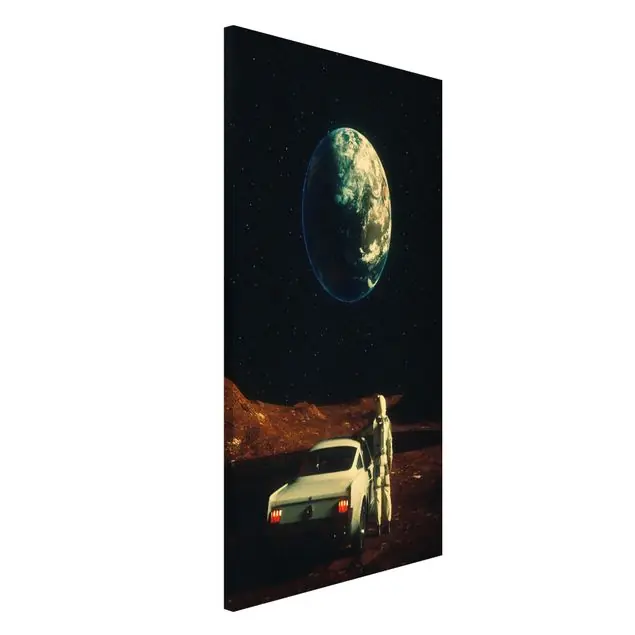 Retro Collage - Far Away From Home Magnettafel Aktuell