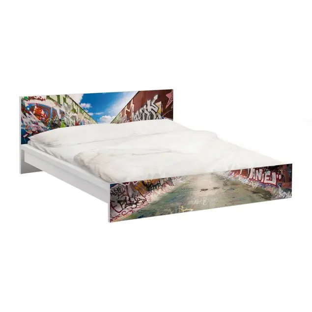 Online Kaufen Skate Graffiti Möbelfolie für IKEA Malm Bett 160 cm Breite