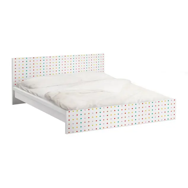 Online Kaufen No.UL748 Little Dots Möbelfolie für IKEA Malm Bett 140 cm Breite