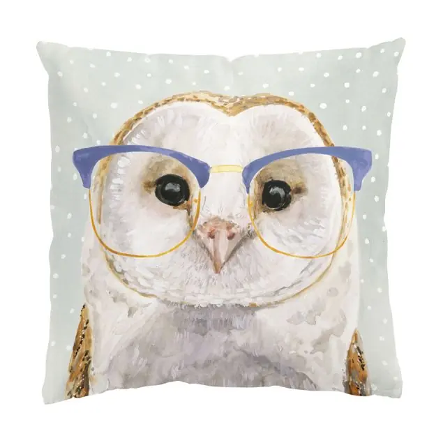 Beliebt Bebrillte Tiere - Eule Dekokissen – Canvas