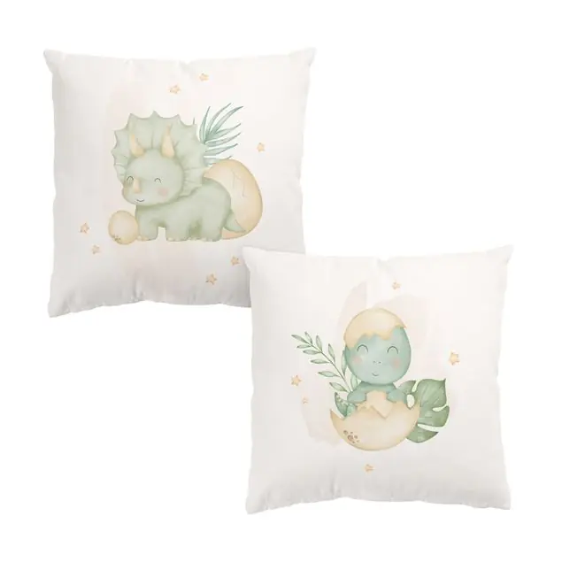 Baby Dino Duo Dekokissen – Canvas Preisreduziert