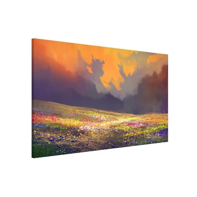 Aktuell Drawn Anime Landscape Magnettafel