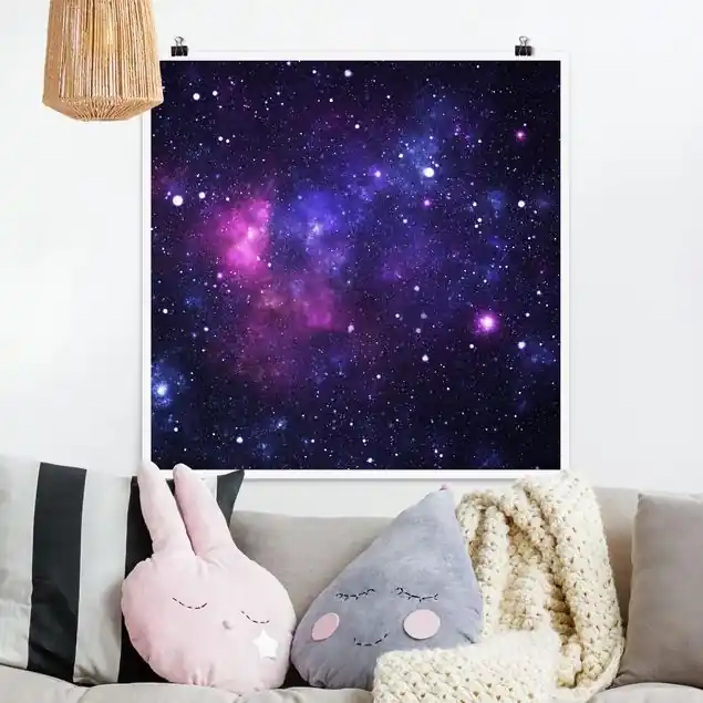 Preisknaller Galaxie Poster - Quadrat