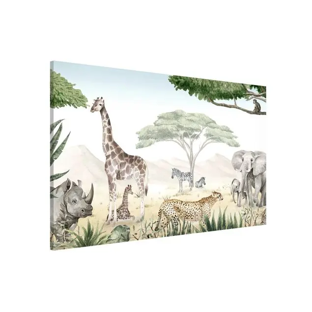 Majestätische Tierwelt der Savanne Magnettafel Knallerangebot