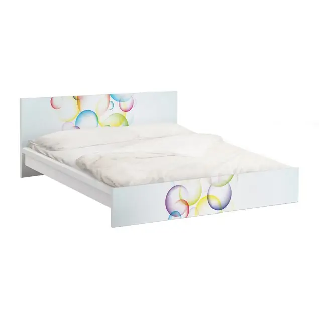Direkt Vom Hersteller Rainbow Bubbles Möbelfolie für IKEA Malm Bett 180 cm Breite