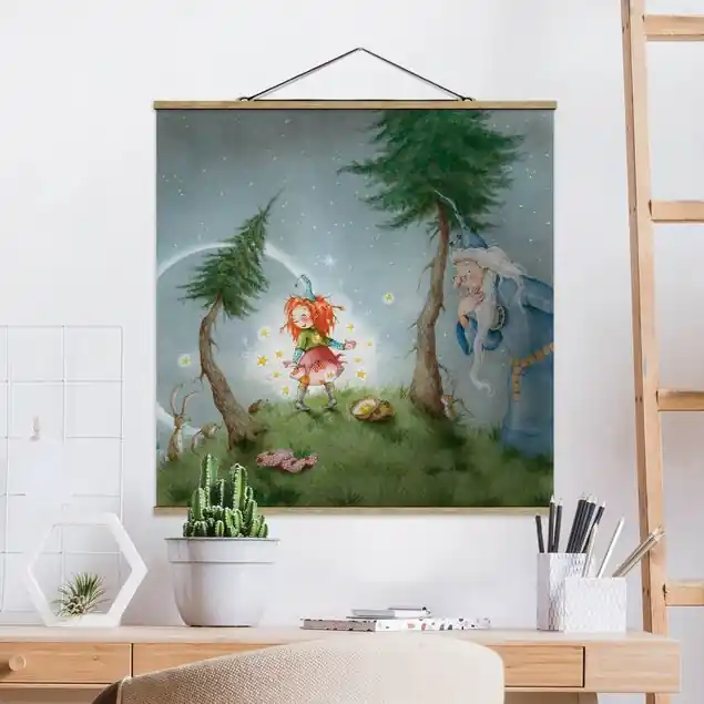 Frida lässt die Sterne frei Stoffbild - Quadrat Letzte Chance