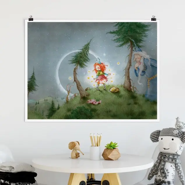 Bestpreis Frida lässt die Sterne frei Poster - Querformat