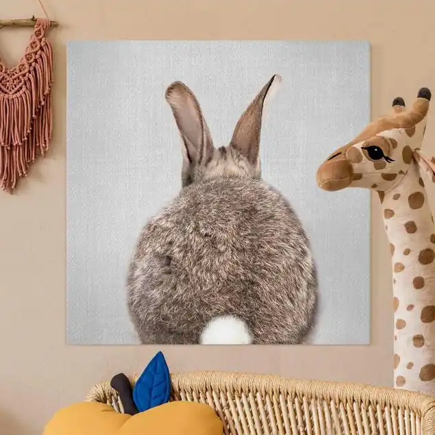 Hase von hinten Leinwandbild – Canvas Saisonangebot