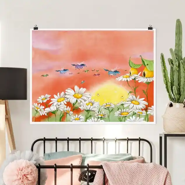 Sale Die Zauberponys fliegen davon Poster - Querformat