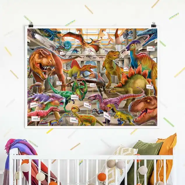 Dinosaurier im Naturkundemuseum Poster Letzte Chance