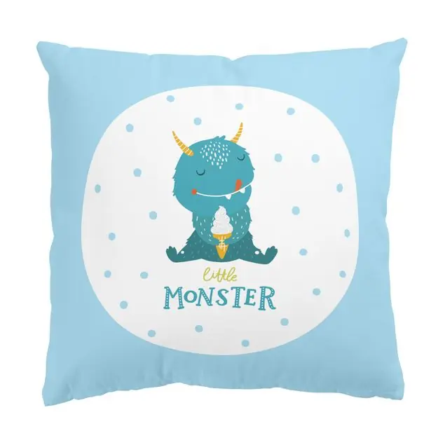 Süßes Monster - little Monster Dekokissen – Canvas Neu