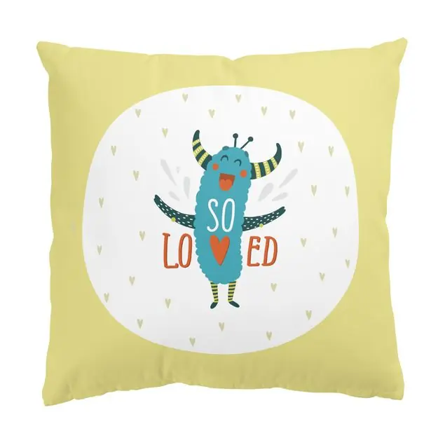 Süßes Monster - So loved Dekokissen – Canvas Direkt Vom Hersteller