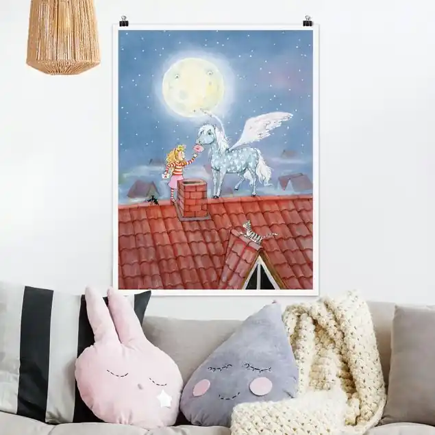 Abverkauf Maries Zauberpony Poster - Hochformat
