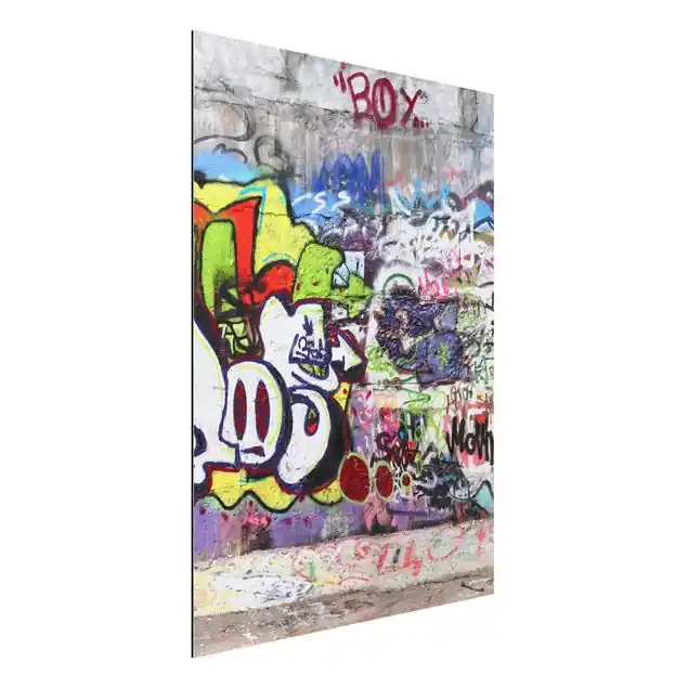 Graffiti Alu-Dibond Bild - Hochformat 3:4 Neuheit