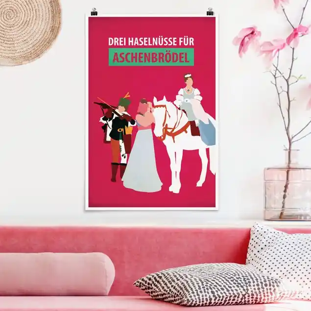 Filmposter Drei Haselnüsse für Aschebrödel Poster - Hochformat Gratis Versand