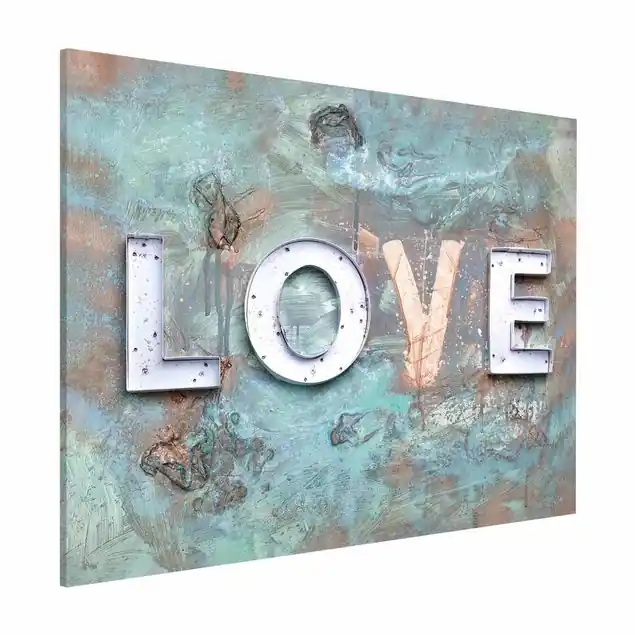 Zertifiziert Street Art Love Magnettafel