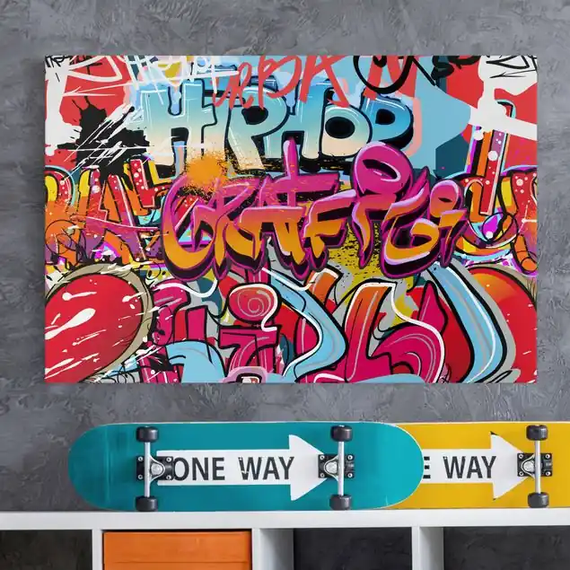 HipHop Graffiti Leinwandbild – Canvas Kostenfreie Lieferung