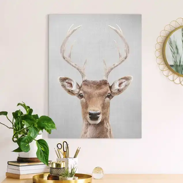Hirsch Heinrich Leinwandbild – Canvas Bestseller