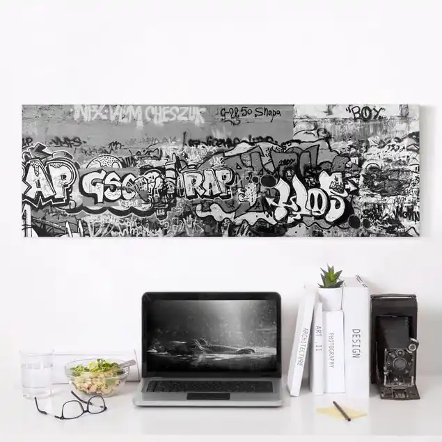 Garantierte Lieferung Graffiti Art Leinwandbild – Canvas