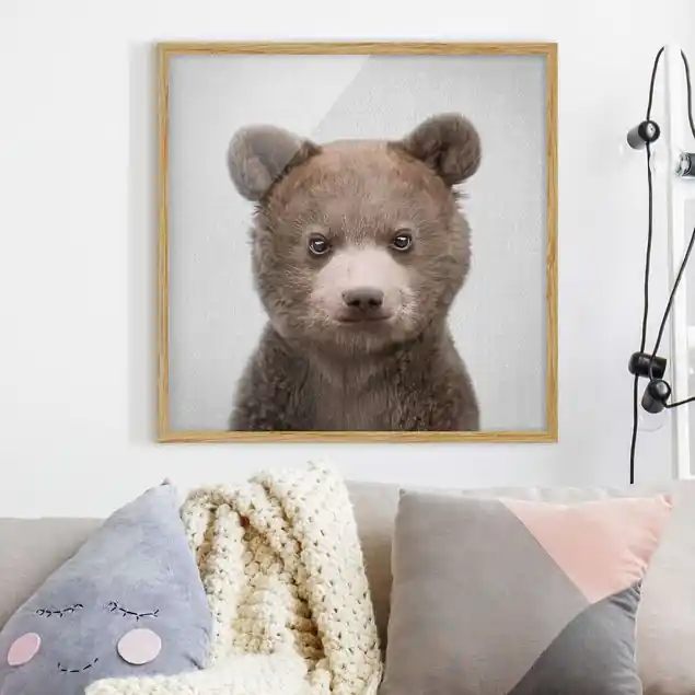 Baby Bär Bruno Bild mit Rahmen Meistverkauft