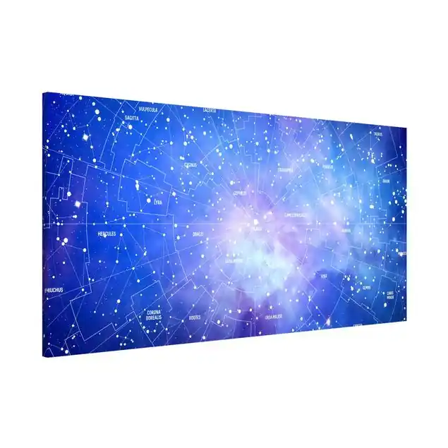 Sternbild Himmelkarte Magnettafel - Querformat 2:1 Preis Gesenkt