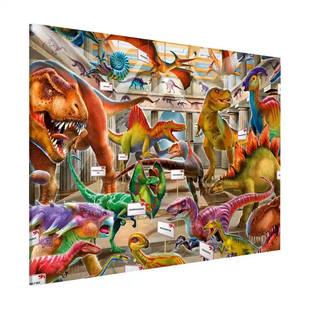 Dinosaurier im Naturkundemuseum Magnettafel Finale Aktion