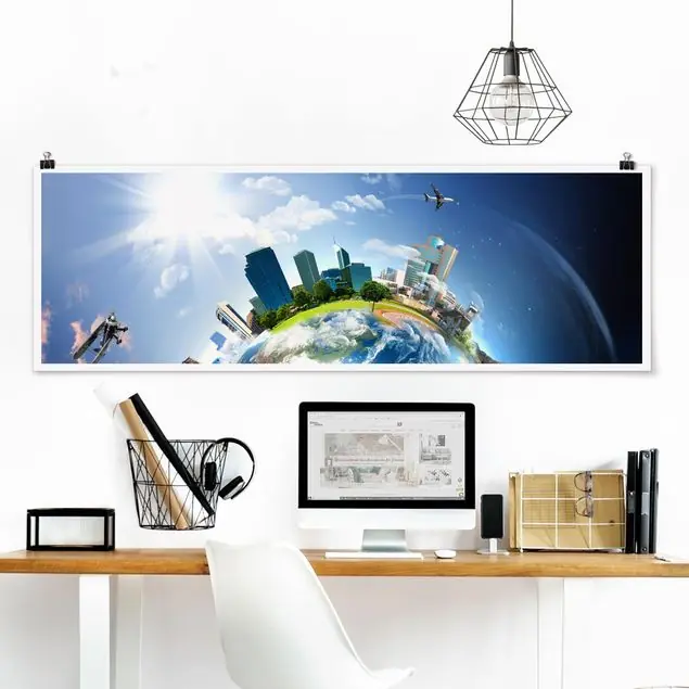 Reise um die Welt Panorama Poster Ausverkauf