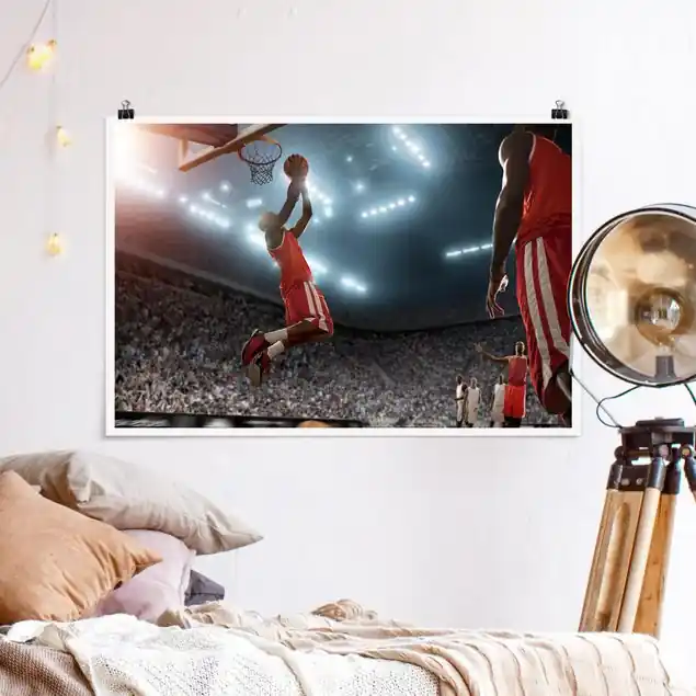 Direkt Vom Hersteller Dunking Poster - Querformat